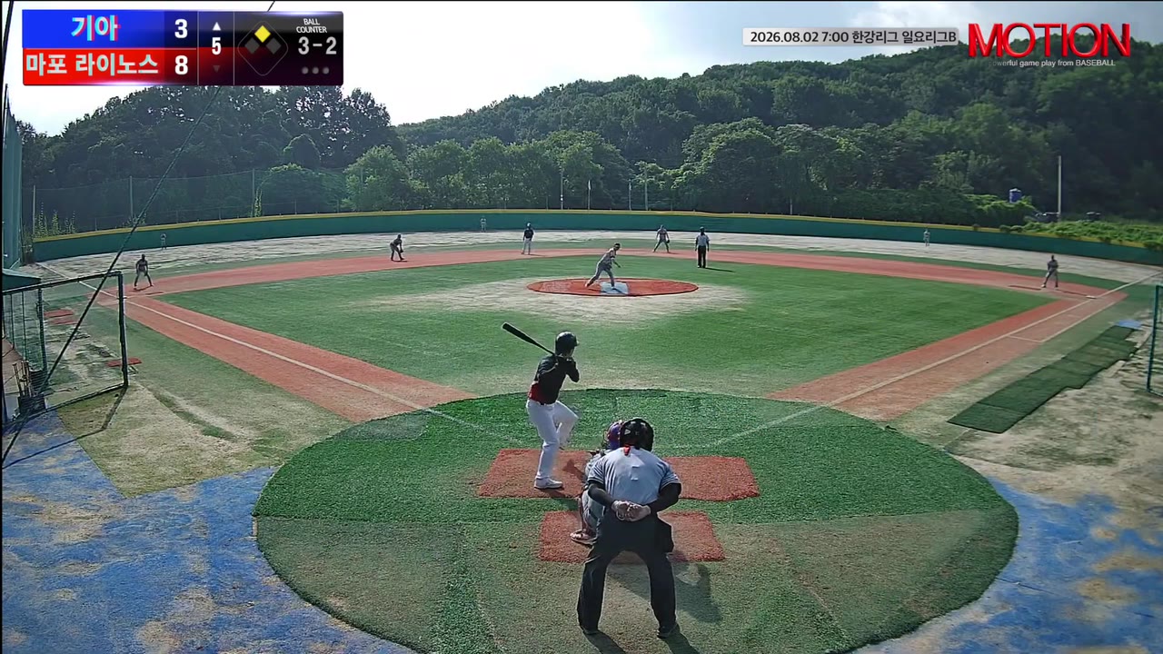 전영진(52번, 기아) 2루타 클립 | vs 마포 라이노스 | 8/2 (고촌 야구장)
