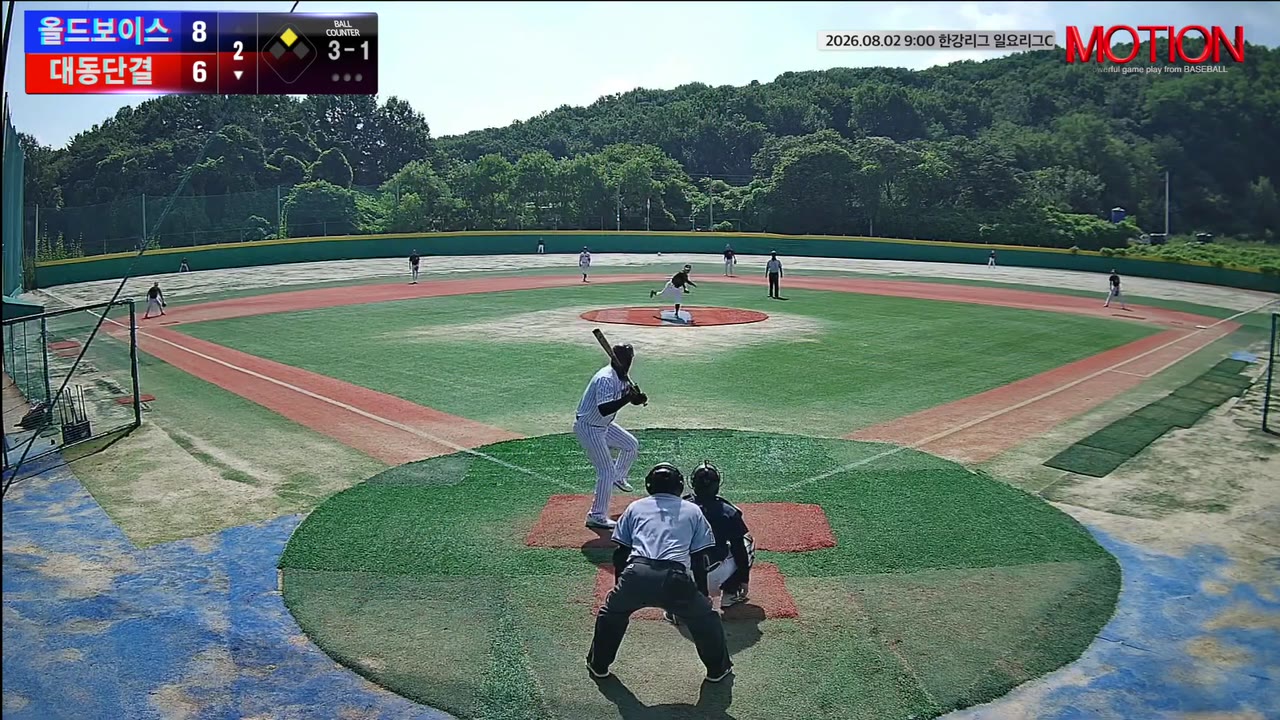 안병완(47번, 대동단결) 1루타 클립 | vs 올드보이스 | 8/2 (고촌 야구장)