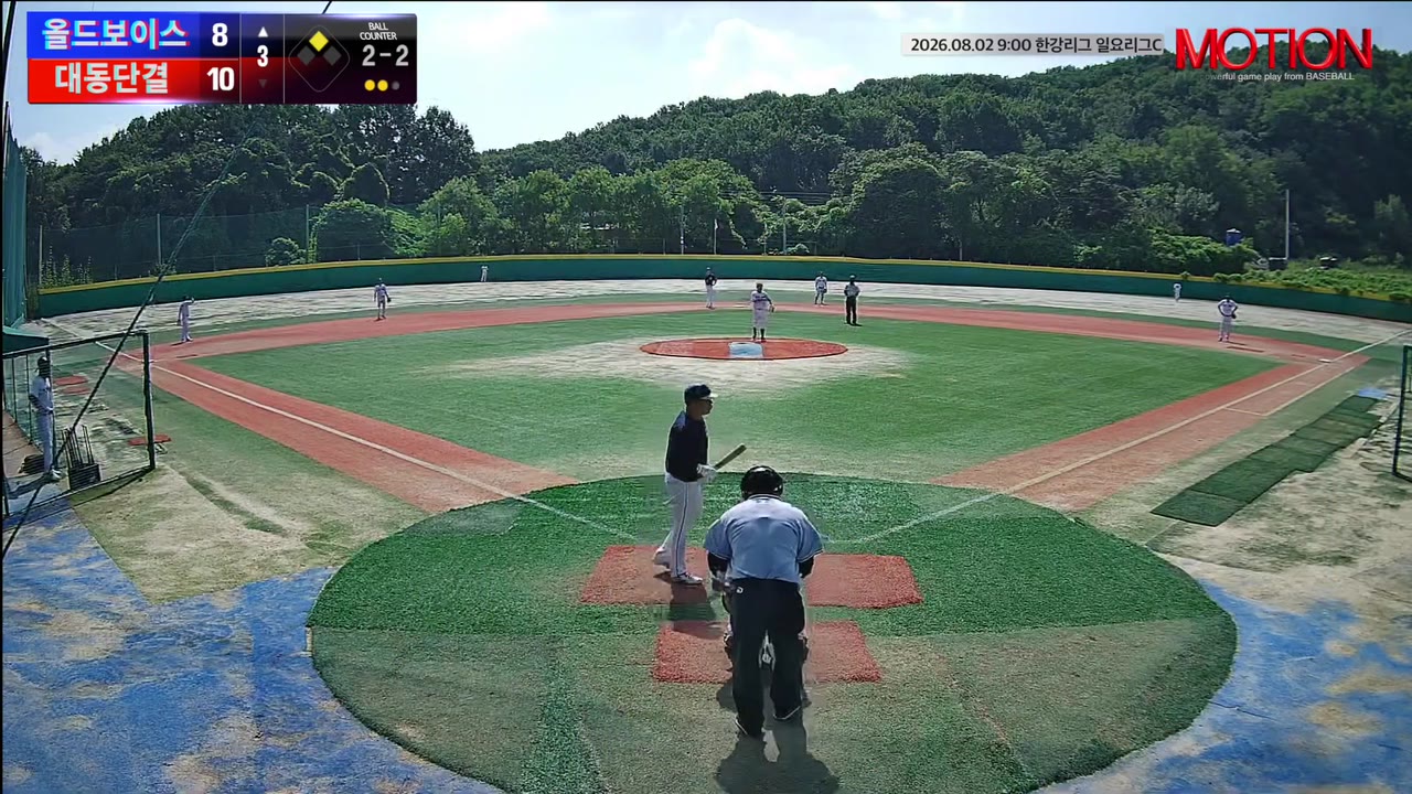 손승우(9번, 올드보이스) 고의사구 클립 | vs 대동단결 | 8/2 (고촌 야구장)