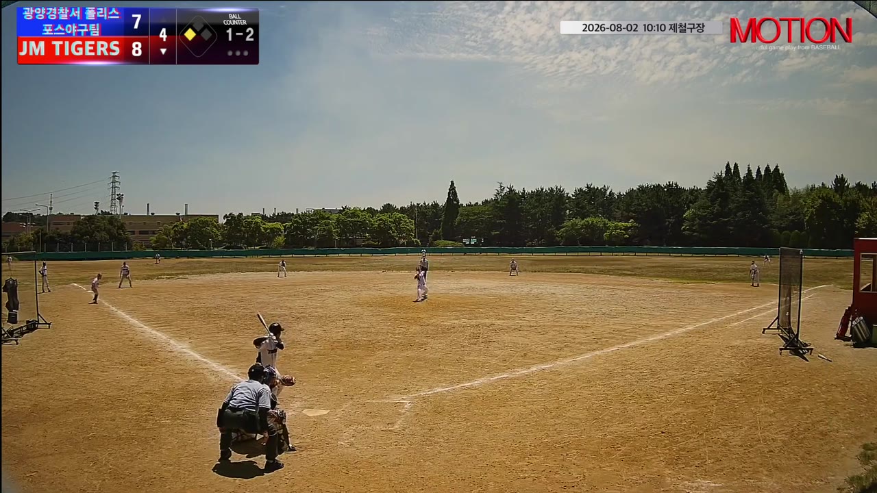 박준혁(5번, JM TIGERS) 1루타 클립 | vs 광양경찰서 폴리스포스야구팀 | 8/2 (제철구장)