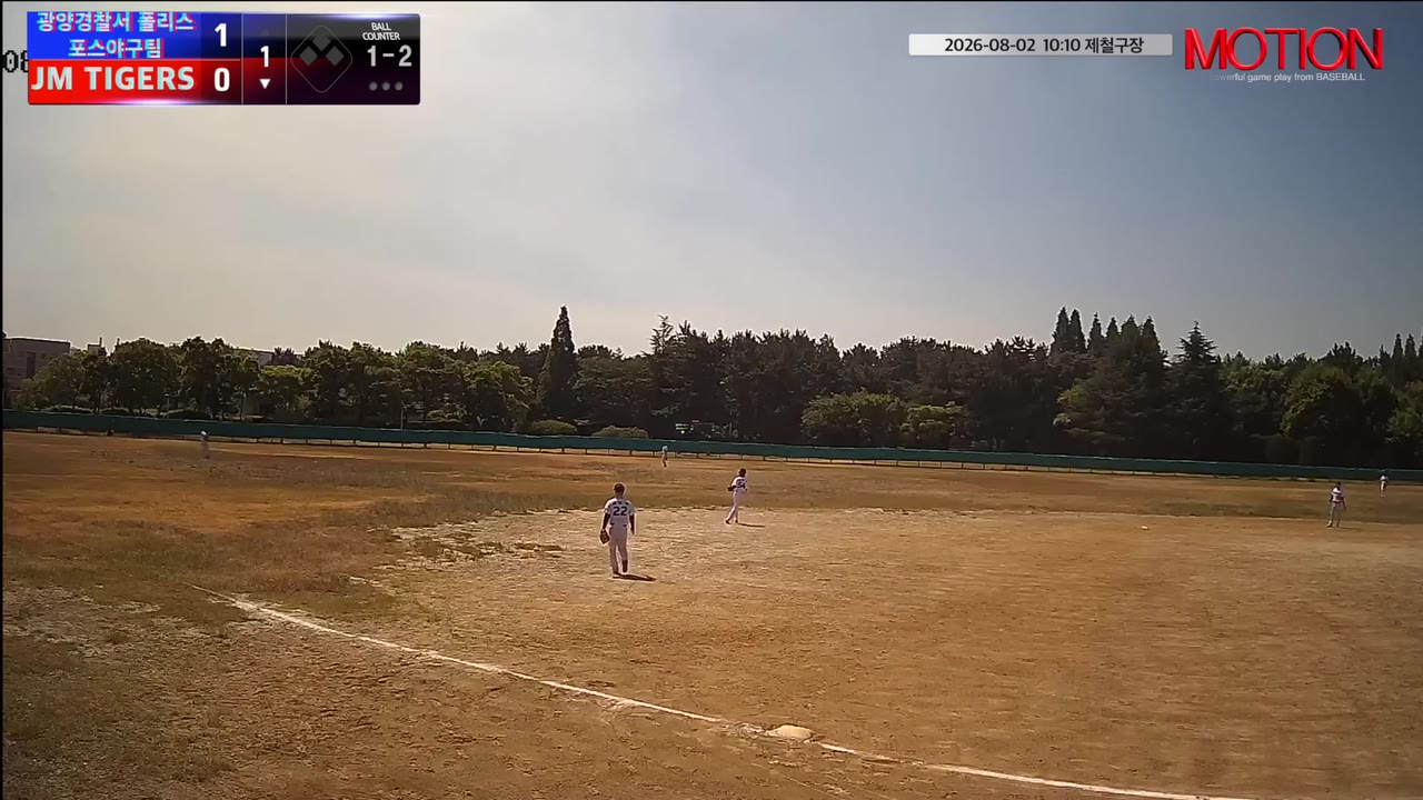 황진욱(97번, JM TIGERS) 3루타 클립 | vs 광양경찰서 폴리스포스야구팀 | 8/2 (제철구장)