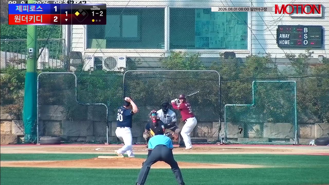 원더키디, 5회 말 3득점으로 제피로스에 7-6 역전승