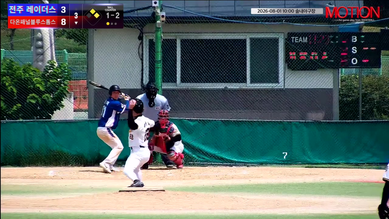 강신혁(51번, 다온패널블루스톰스) 1루타 클립 | vs 전주 레이더스 | 8/1 (솔내야구장)