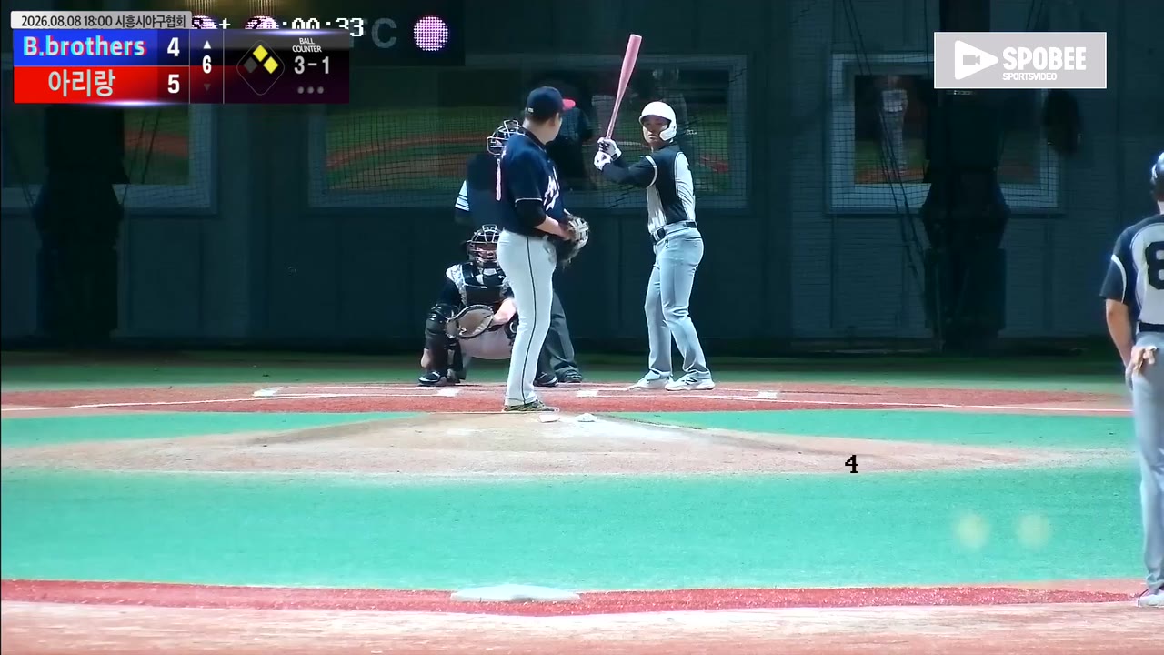 박홍석(7번, B.brothers) 사구 클립 | vs 아리랑 | 8/8 (에코피아야구장)