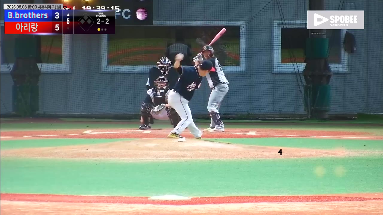 이상열(52번, B.brothers) 실책 클립 | vs 아리랑 | 8/8 (에코피아야구장)