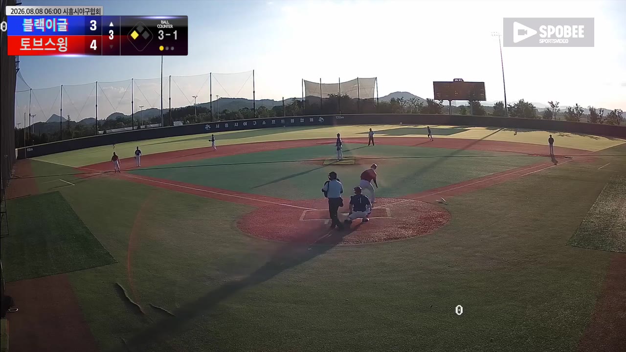 이상헌(25번, 블랙이글) 1루타 클립 | vs 토브스윙 | 8/8 (에코피아야구장)