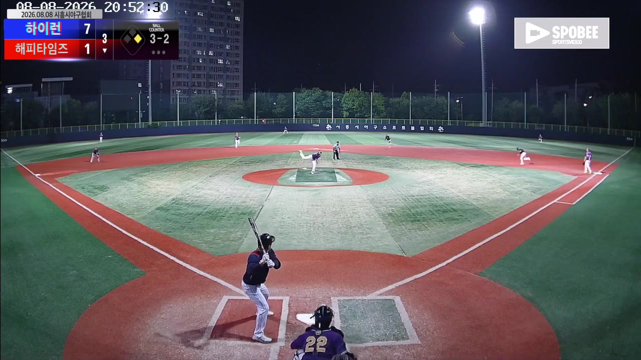 최은식(63번, 해피타임즈) 사구 클립 | vs 하이런 | 8/8 (소망야구장)