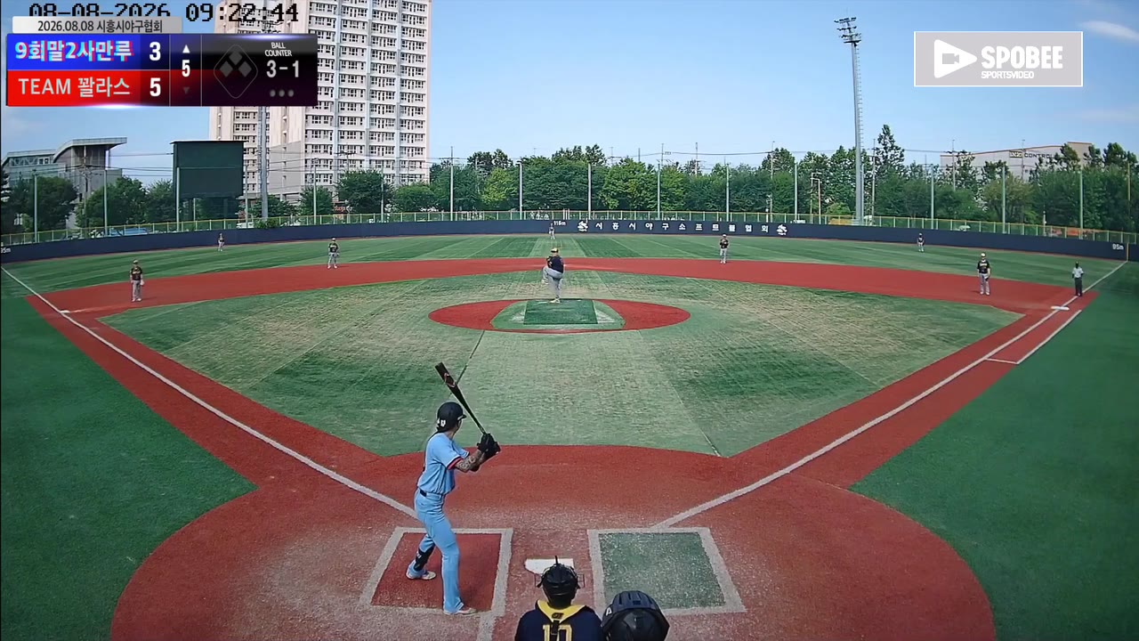 이준호(26번, 9회말2사만루) 볼넷 클립 | vs TEAM 꽐라스 | 8/8 (소망야구장)