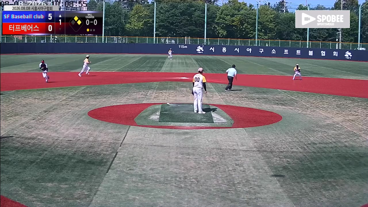 SF Baseball club 주요 플레이 모음 | vs 터프베어스 | 8/8 (소망야구장)