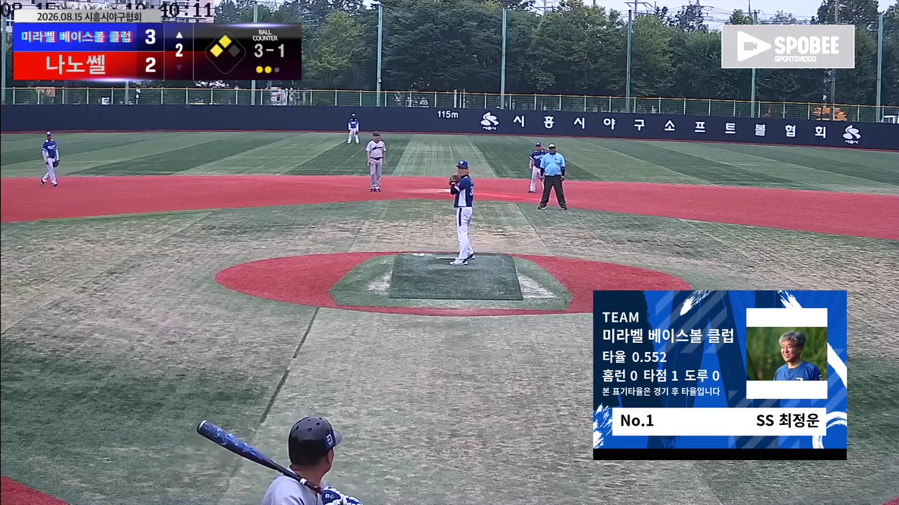 미라벨, 1회 반격 버티고 나노쎌에 10-3 승리