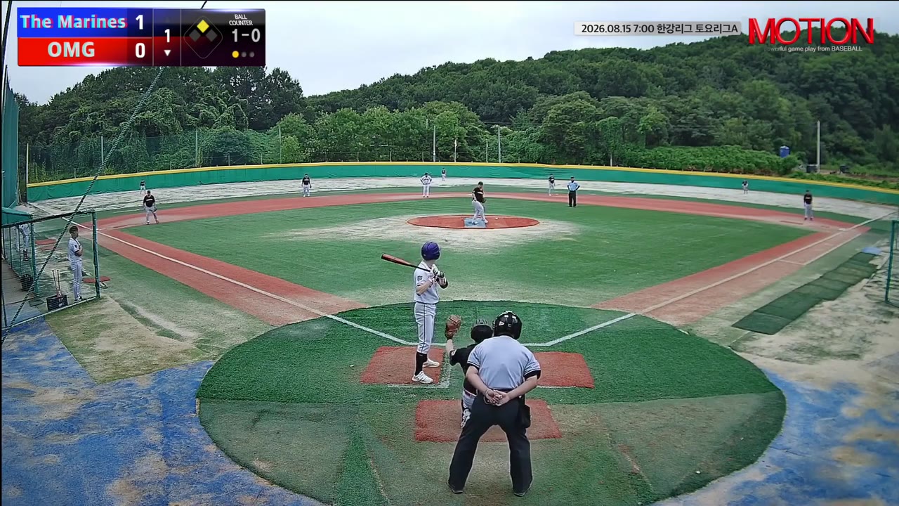 강명성(97번, OMG) 사구 클립 | vs The Marines | 8/15 (고촌 야구장)