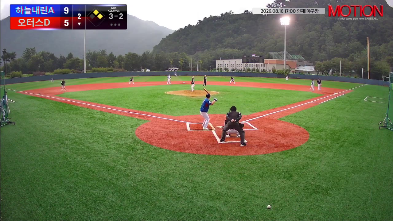 장희택(37번, 오터스D) 볼넷 클립 | vs 하늘내린A | 8/16 (인제1야구장)