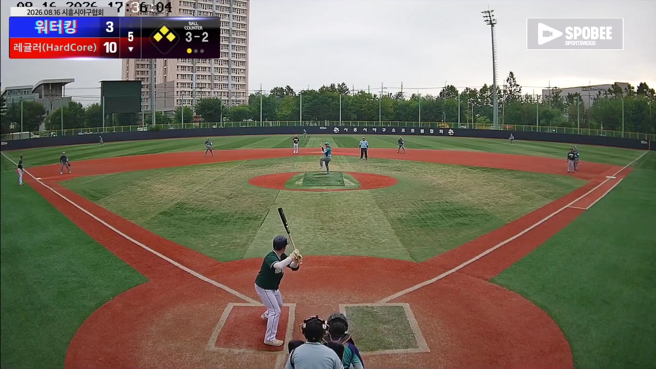 김봉재(29번, 레귤러(HardCore)) 볼넷 클립 | vs 워터킹 | 8/16 (소망야구장)