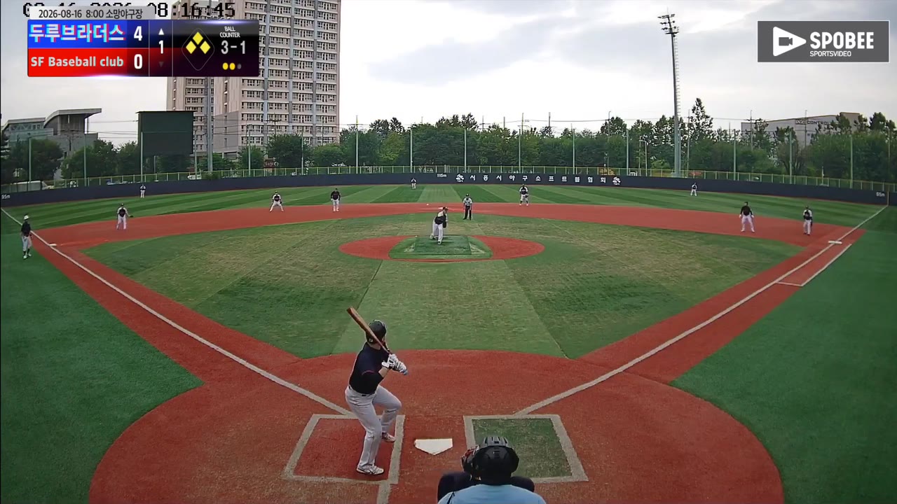 문지현(36번, 두루브라더스) 땅볼 클립 | vs SF Baseball club | 8/16 (소망야구장)