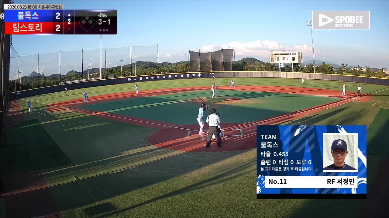불독스, 팀스토리 동점포 뒤 2회 5득점…14-3 승리