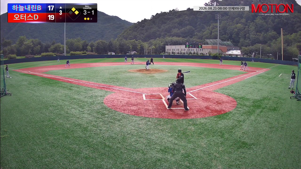 유현우(65번, 하늘내린B) 볼넷 클립 | vs 오터스D | 8/23 (인제1야구장)