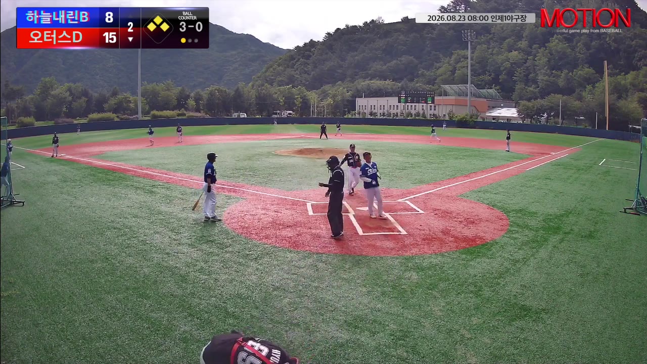 심상태(77번, 오터스D) 1루타 클립 | vs 하늘내린B | 8/23 (인제1야구장)