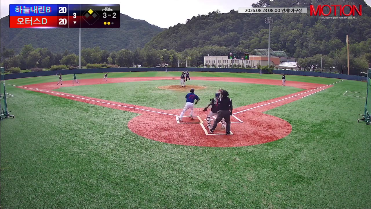 심상태(77번, 오터스D) 1루타 클립 | vs 하늘내린B | 8/23 (인제1야구장)
