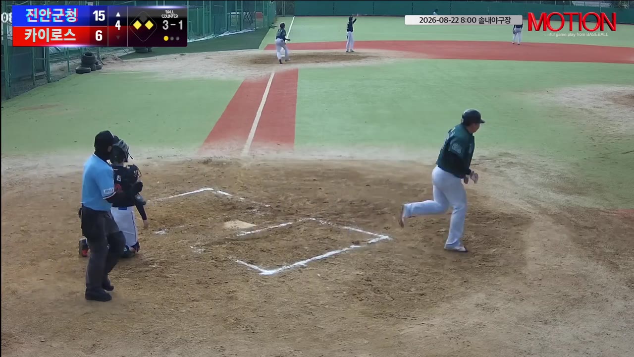 김정규(25번, 진안군청) 2루타 클립 | vs 카이로스 | 8/22 (솔내야구장)