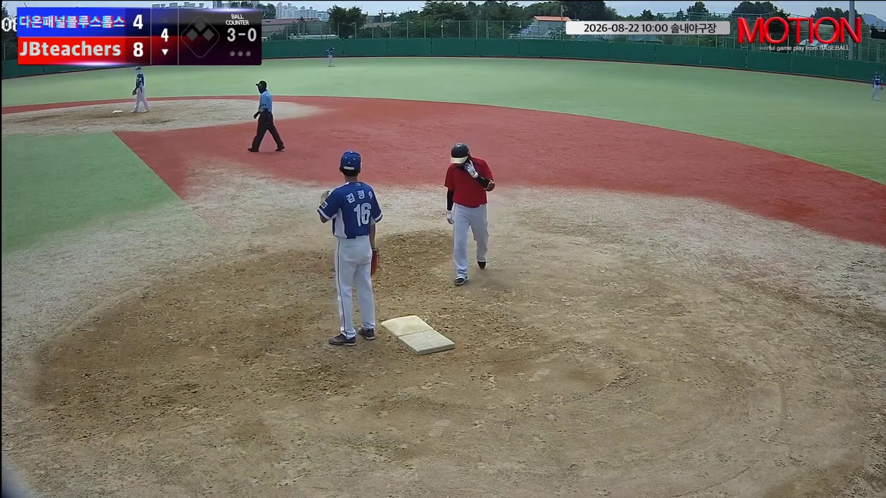 김용현(61번, JBteachers) 사구 클립 | vs 다온패널블루스톰스 | 8/22 (솔내야구장)