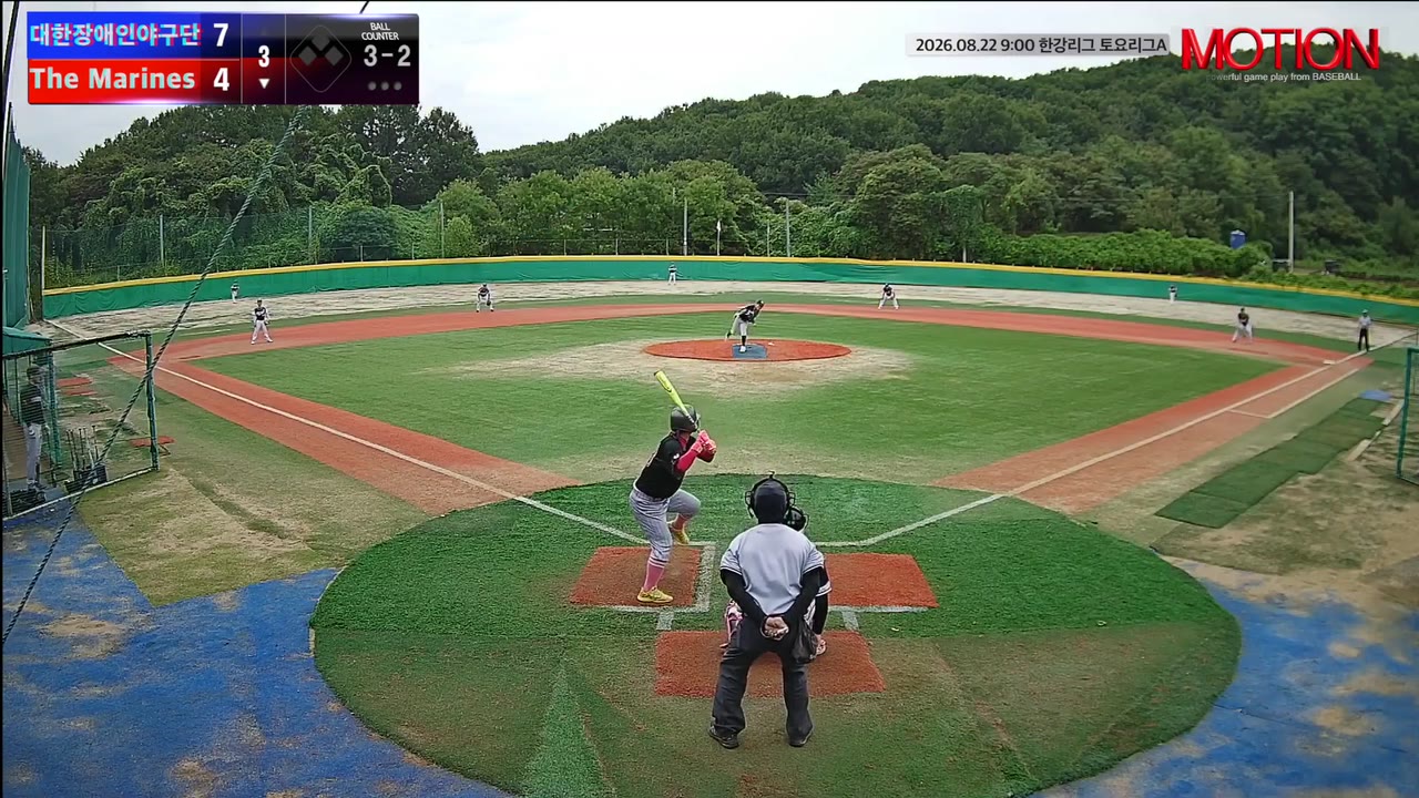 최재원(78번, The Marines) 볼넷 클립 | vs 대한장애인야구단 | 8/22 (고촌 야구장)