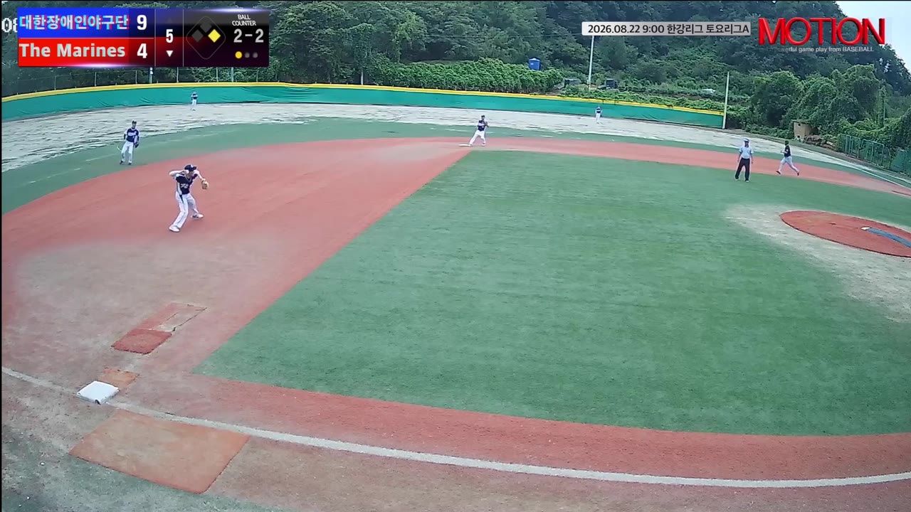 신동조(16번, The Marines) 실책 클립 | vs 대한장애인야구단 | 8/22 (고촌 야구장)