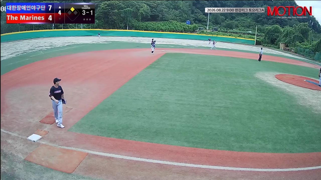 김도원(47번, 대한장애인야구단) 실책 클립 | vs The Marines | 8/22 (고촌 야구장)