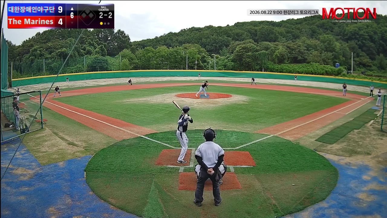 김도원(47번, 대한장애인야구단) 1루타 클립 | vs The Marines | 8/22 (고촌 야구장)