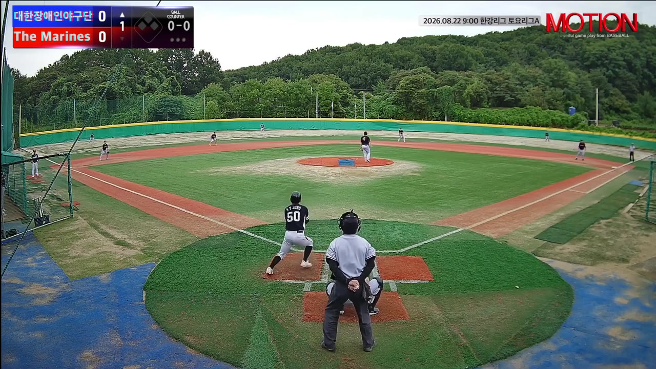 정성윤(50번, 대한장애인야구단) 1루타 클립 | vs The Marines | 8/22 (고촌 야구장)