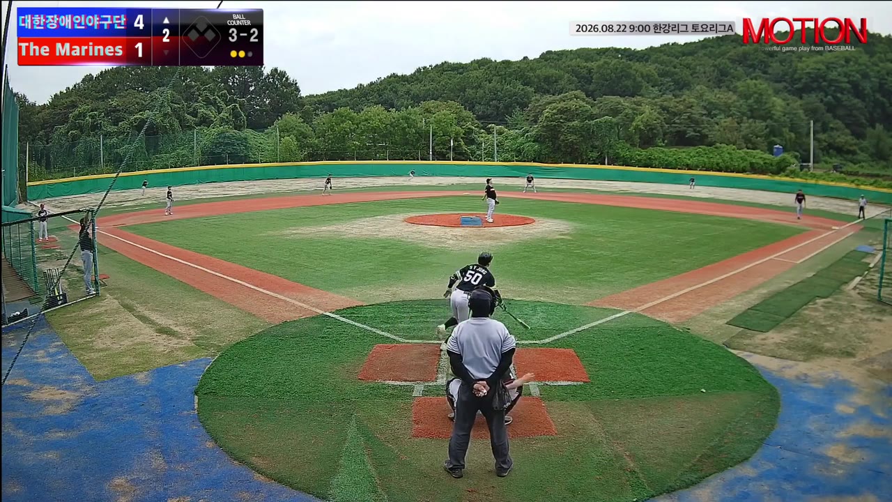 정성윤(50번, 대한장애인야구단) 플라이 클립 | vs The Marines | 8/22 (고촌 야구장)