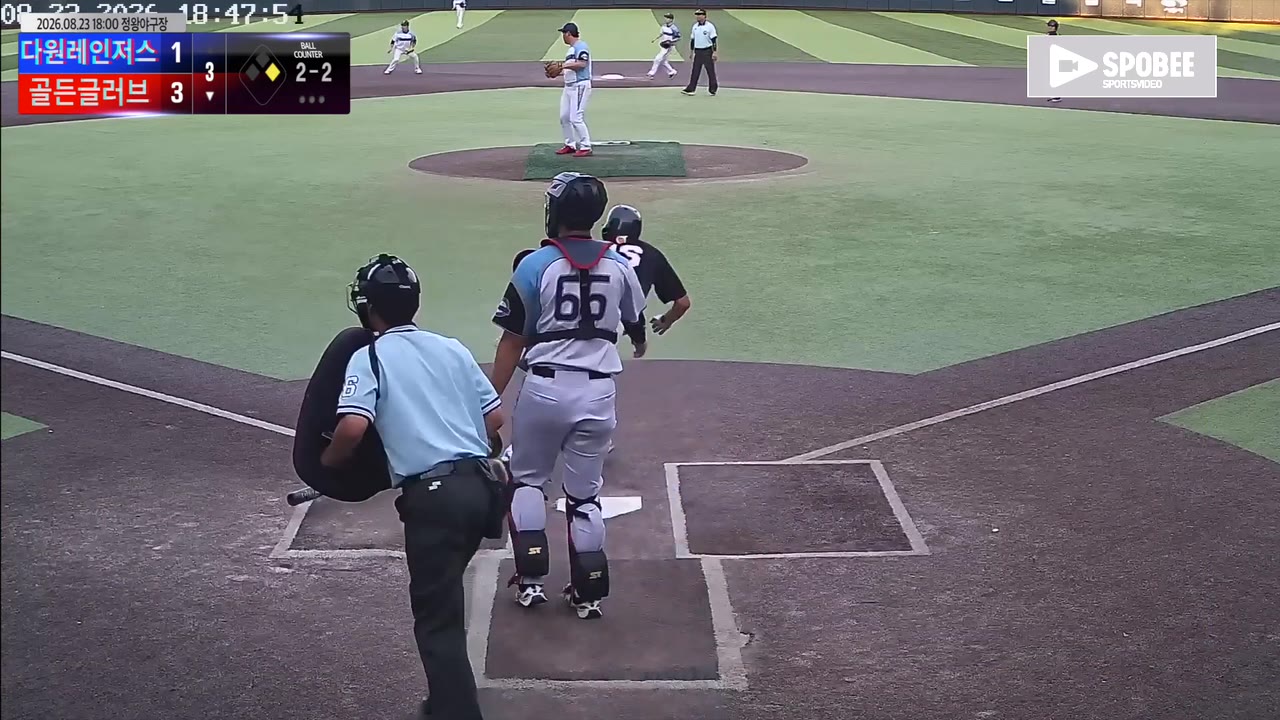 김상현(86번, 골든글러브) 1루타 클립 | vs 다원레인저스 | 8/23 (정왕야구장)