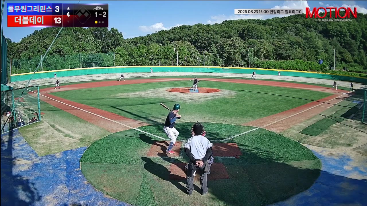 신광재(0번, 풀무원그리핀스) 1루타 클립 | vs 더블데이 | 8/23 (고촌 야구장)
