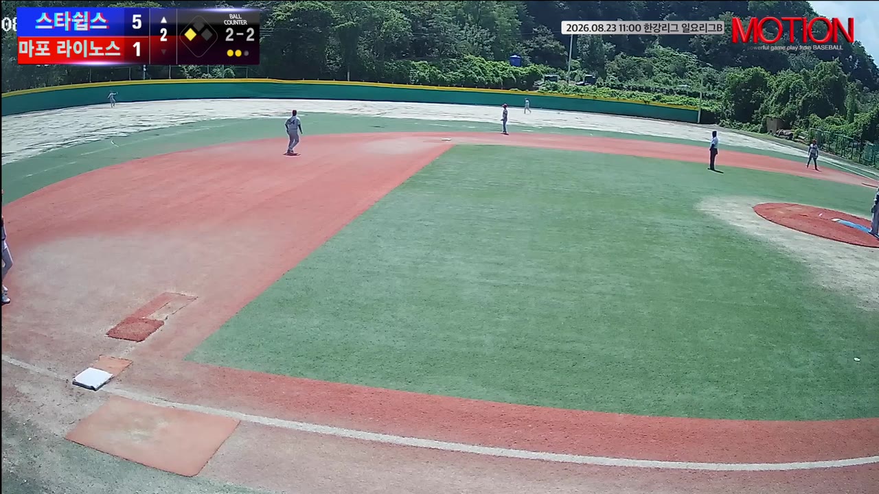 정경곤(77번, 스타쉽스) 1루타 클립 | vs 마포 라이노스 | 8/23 (고촌 야구장)