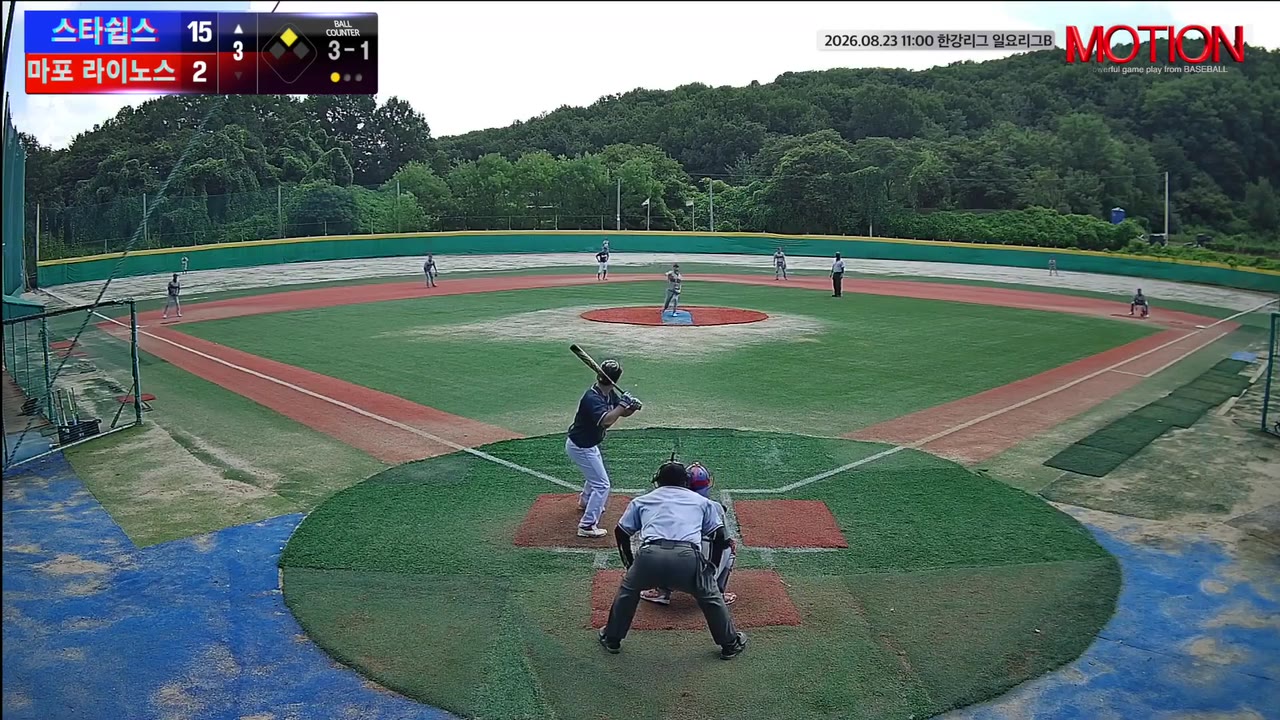 신우진(15번, 스타쉽스) 1루타 클립 | vs 마포 라이노스 | 8/23 (고촌 야구장)