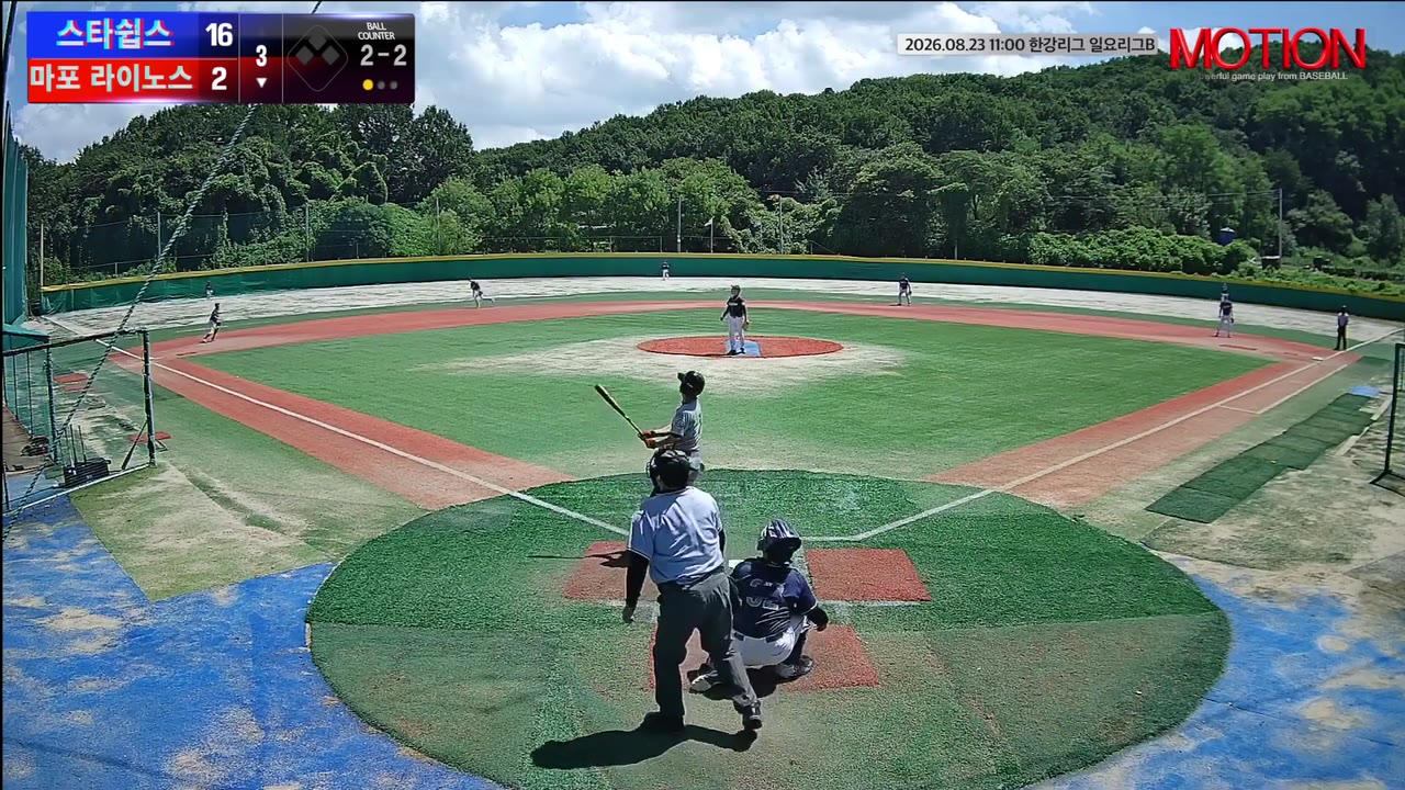 배민호(7번, 마포 라이노스) 1루타 클립 | vs 스타쉽스 | 8/23 (고촌 야구장)
