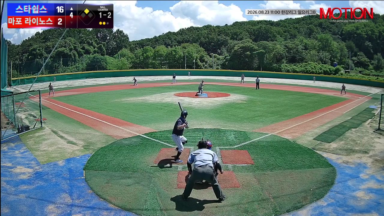 최재형(47번, 스타쉽스) 2루타 클립 | vs 마포 라이노스 | 8/23 (고촌 야구장)