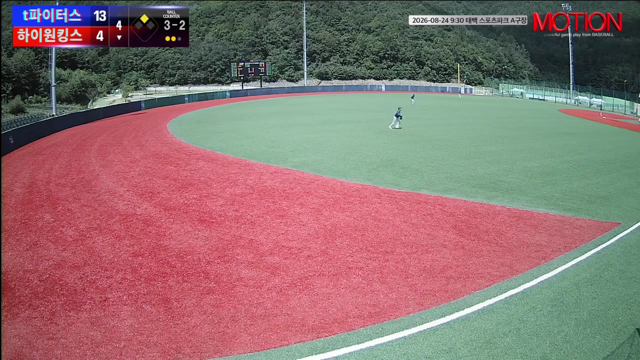 김태연(96번, 하이원킹스) 1루타 클립 | vs 파이터스 | 8/24 (태백 스포츠파크 A구장)