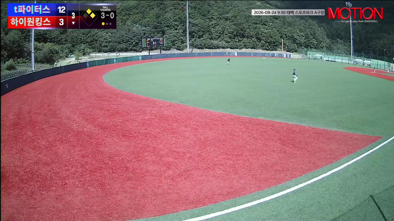 최돈성(99번, 하이원킹스) 1루타 클립 | vs 파이터스 | 8/24 (태백 스포츠파크 A구장)