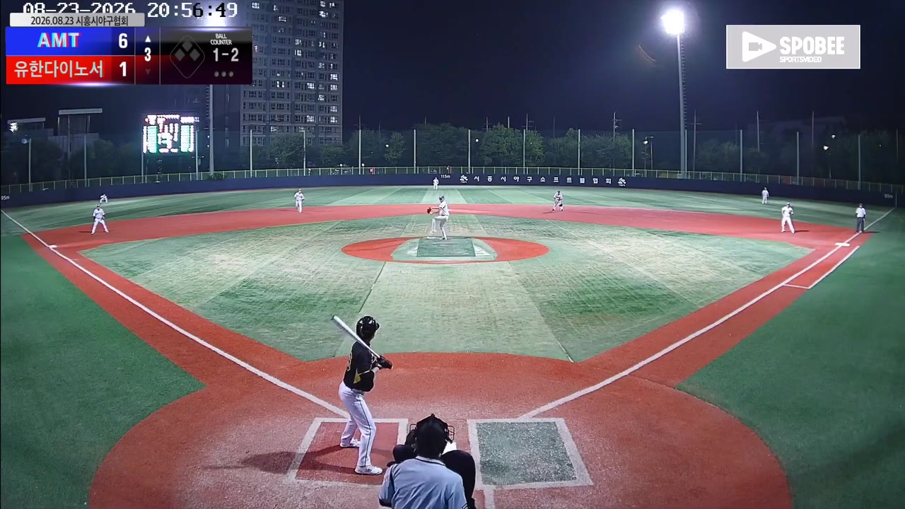 김원욱(43번, AMT) 실책 클립 | vs 유한다이노서 | 8/23 (소망야구장)