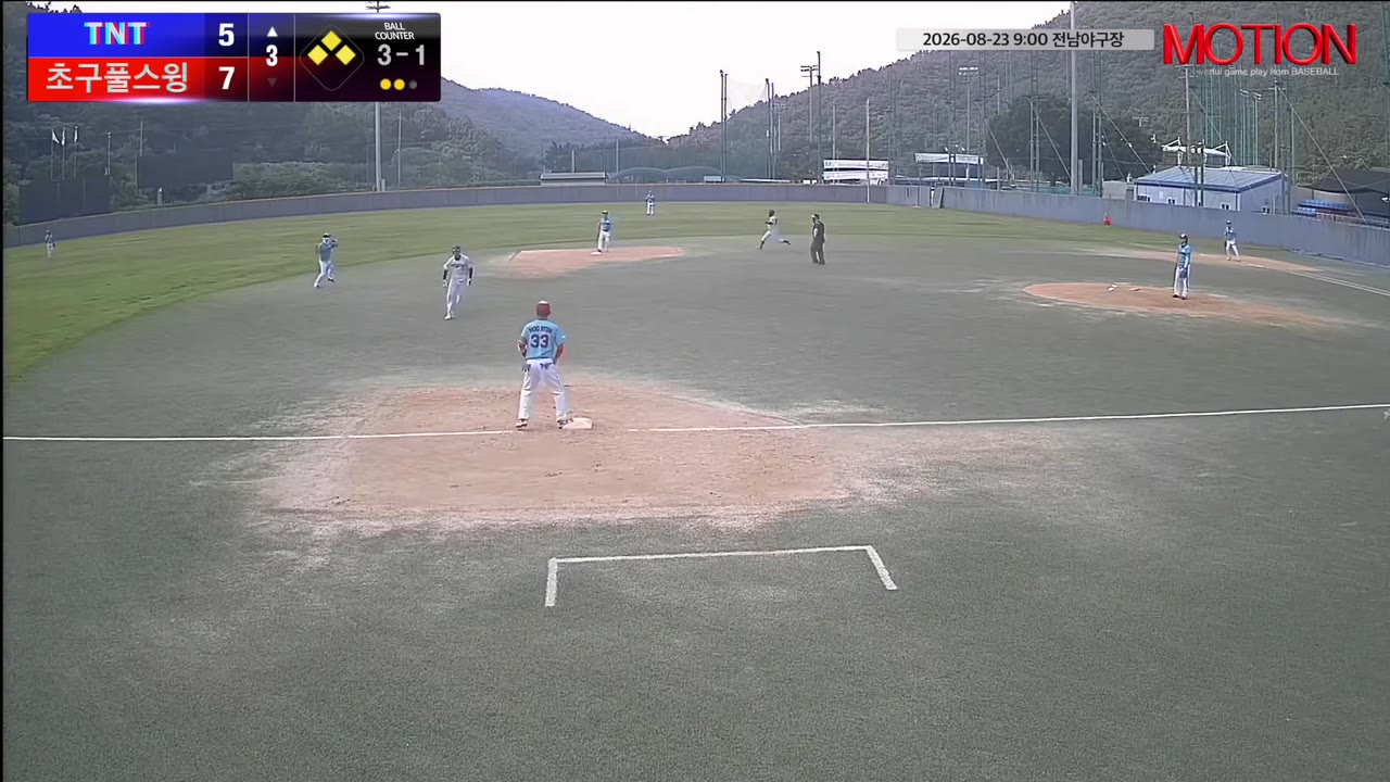 TNT, 5점 열세 뒤집은 3회 13득점…초구풀스윙에 20-11 승리