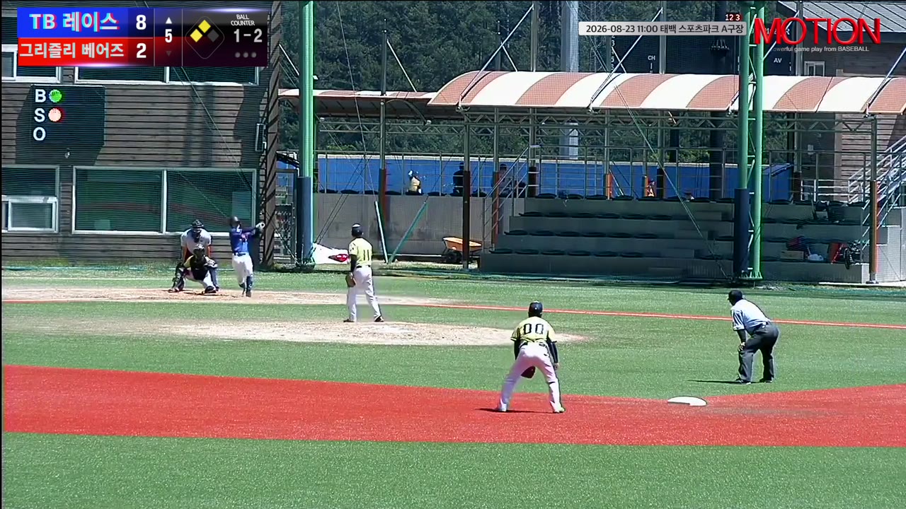 김권영(42번, TB 레이스) 실책 클립 | vs 그리즐리 베어즈 | 8/23 (태백 스포츠파크 A구장)