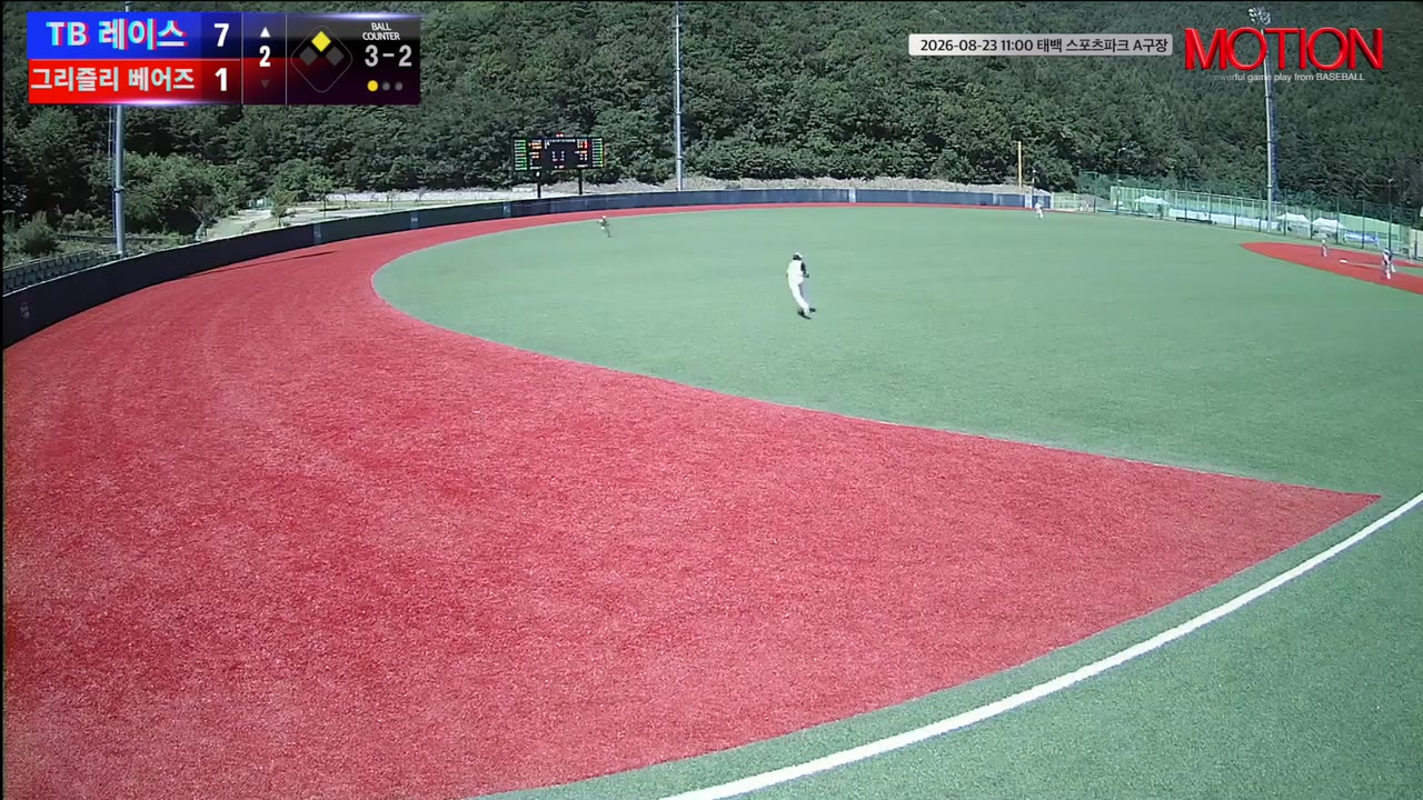 변근호(33번, TB 레이스) 1루타 클립 | vs 그리즐리 베어즈 | 8/23 (태백 스포츠파크 A구장)