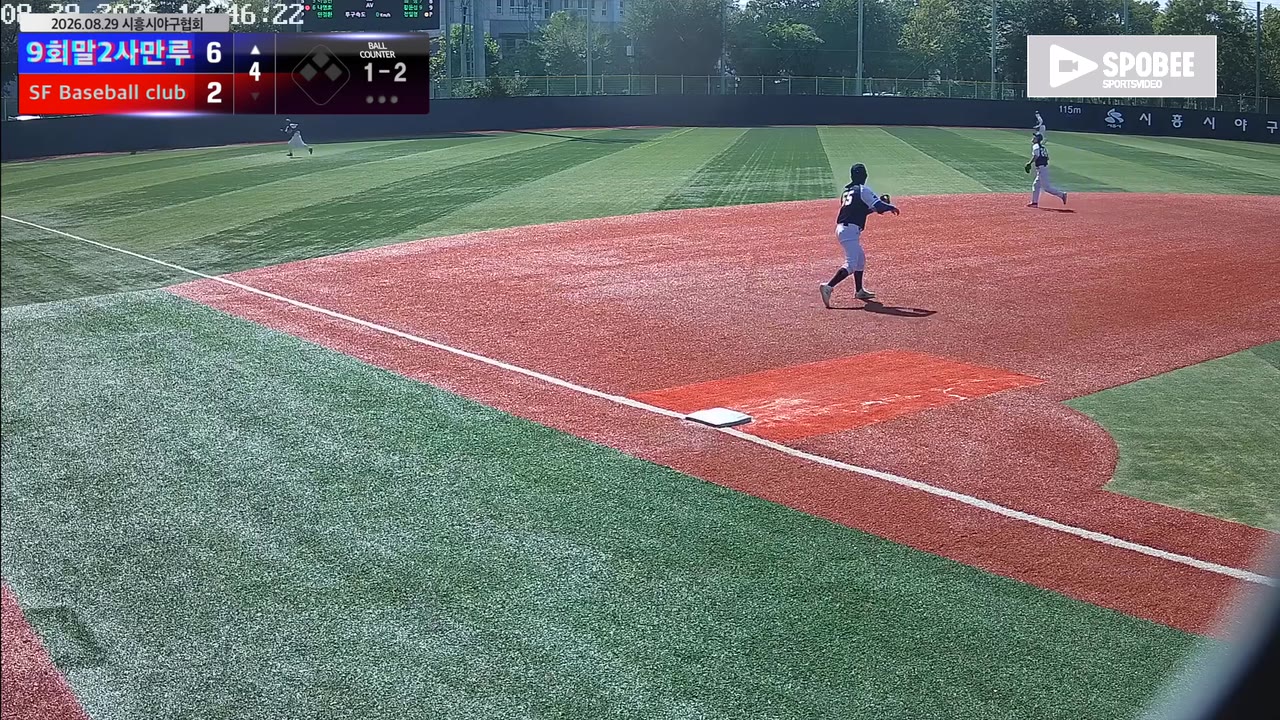 나영호(5번, 9회말2사만루) 2루타 클립 | vs SF Baseball club | 8/29 (소망야구장)