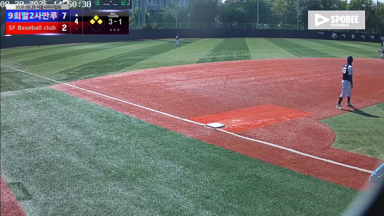 안정환(51번, 9회말2사만루) 1루타 클립 | vs SF Baseball club | 8/29 (소망야구장)