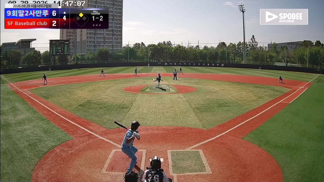 장대한(4번, 9회말2사만루) 1루타 클립 | vs SF Baseball club | 8/29 (소망야구장)
