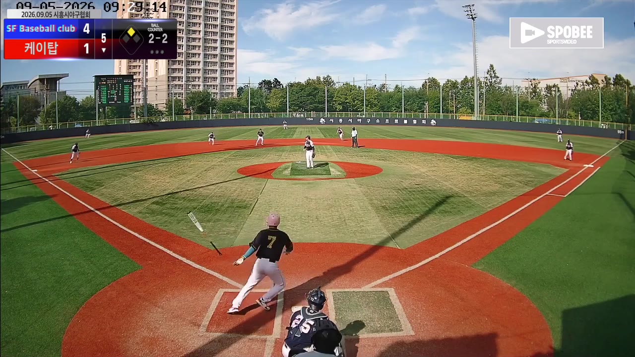 이동훈(7번, 케이탑) 실책 클립 | vs SF Baseball club | 9/5 (소망야구장)