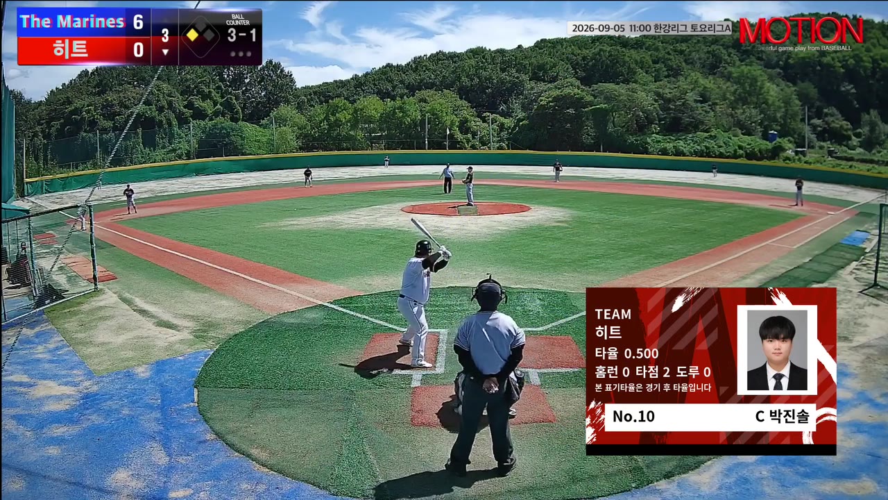 박진솔(10번, 히트) 볼넷 클립 | vs The Marines | 9/5 (고촌 야구장)