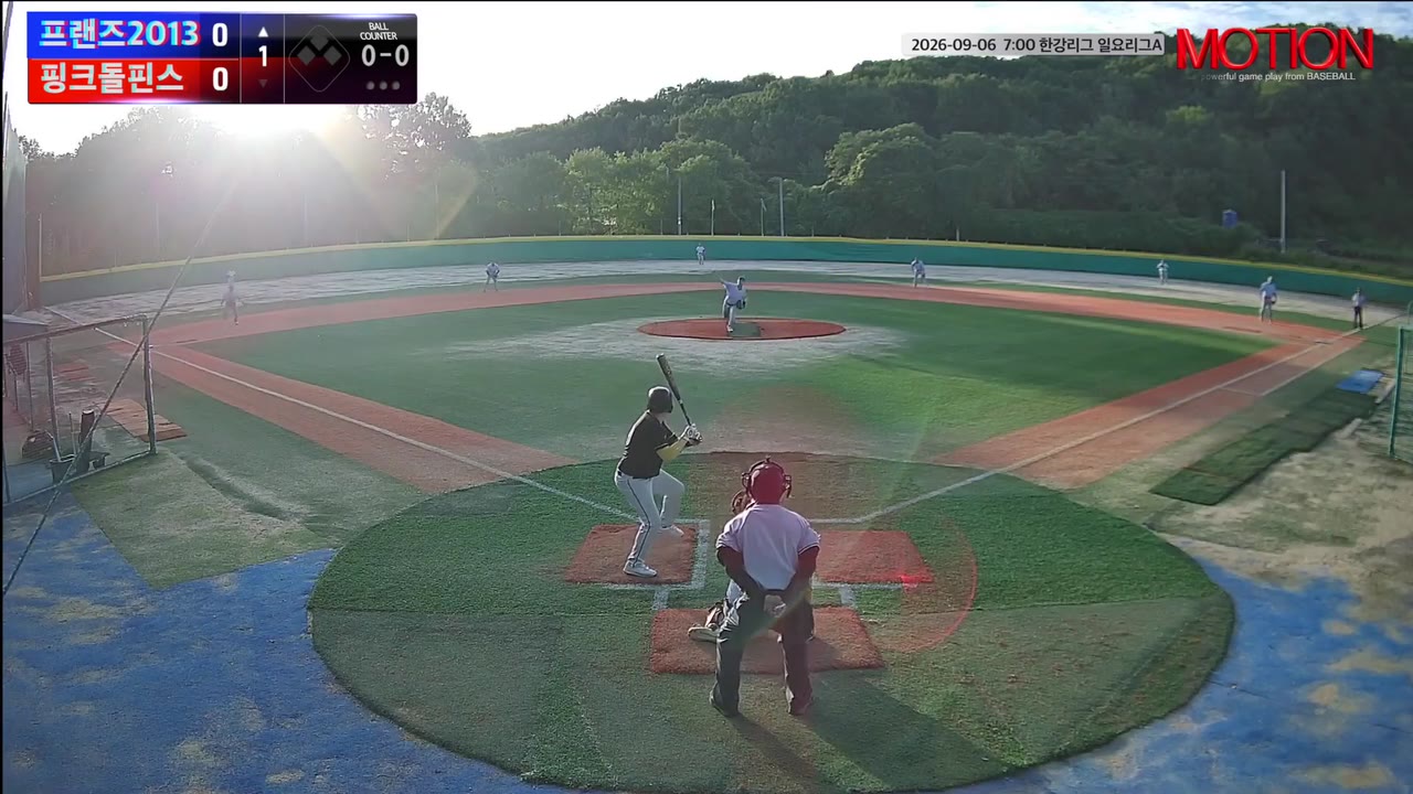 김무신(99번, 프랜즈2013) 플라이 클립 | vs 핑크돌핀스 | 9/6 (고촌 야구장)