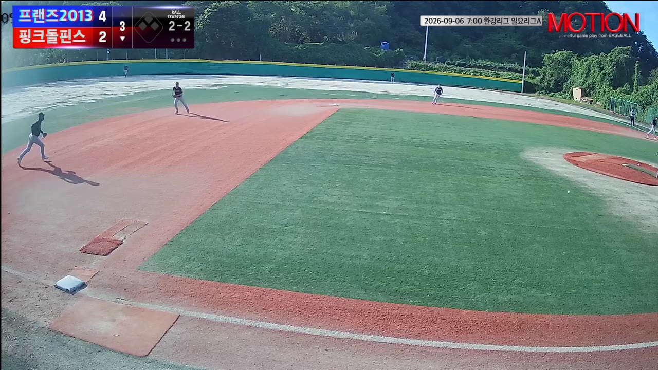 전광호(47번, 핑크돌핀스) 실책 클립 | vs 프랜즈2013 | 9/6 (고촌 야구장)