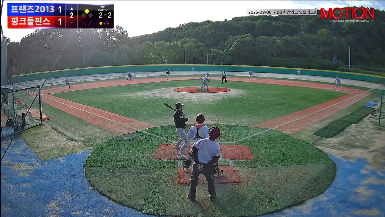 김옥일(41번, 프랜즈2013) 볼넷 클립 | vs 핑크돌핀스 | 9/6 (고촌 야구장)